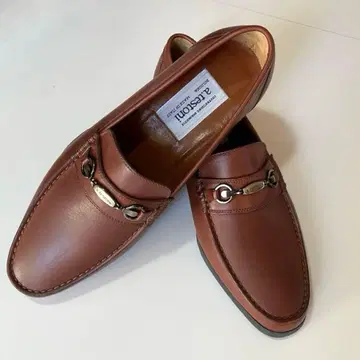 a.testoni 브라운 가죽 신발