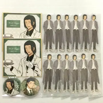 월드 트리거 제일복권 아크릴 스탠드 집사 동 춘추 캔뱃지 색지 영국풍