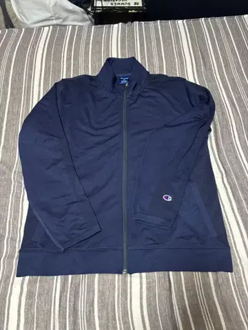 Champion 네이비 집업 저리 골프 XL