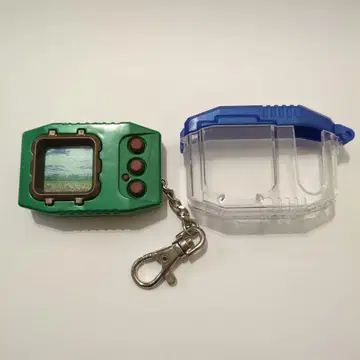 디지몬 펜듈럼 그린 컬러 클리어 케이스 포함