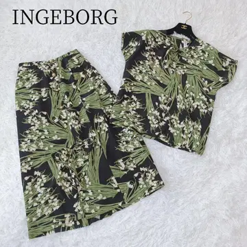 [ INGEBORG/잉게보그 ] 셋업 은방울꽃 꽃무늬 보타니컬 스커트