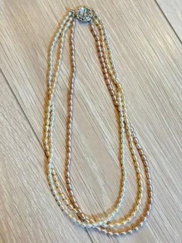 [ 새상품급 silver ] 2way 진주 목걸이