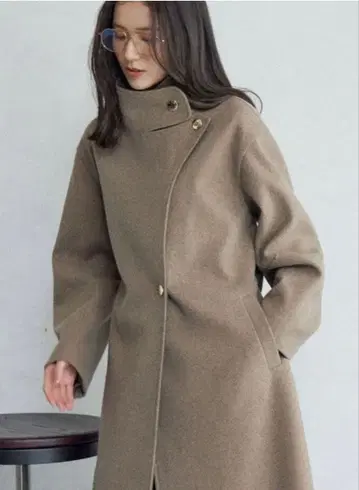 LAGUNAMOON 울 저리 스탠드 카라 코트 S 사이즈