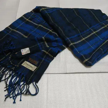 FC 마치다 젤비아 머플러 파랑과 블랙 체크