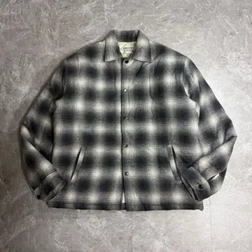 TEMPTATION 옴브레 체크 퀼팅 자켓 옴브레