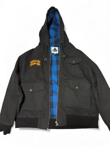 인기 상품 X-LARGE 후드 부착 자켓 XL 블랙