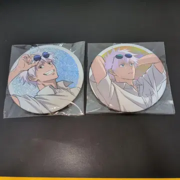 선착순 주술회전 고죠 사토루 캔뱃지 2개 세트