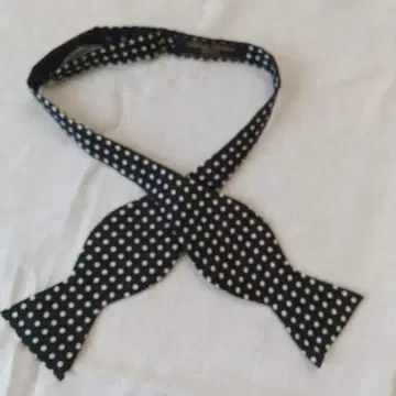 Brooks Brothers 네이비 화이트 도트 보타이