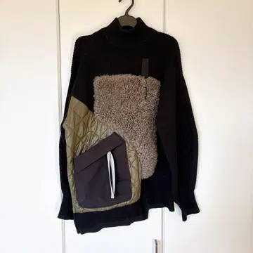 보아 퀼팅 터틀넥 스웨터 38