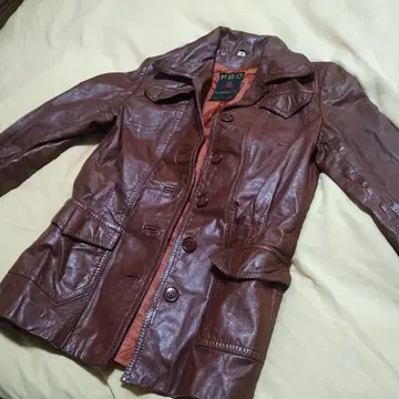P.B.D 브라운 가죽 자켓 사이즈 7