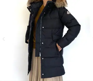 PYRENEX GRENOBLE FUR 블랙 다운 자켓 JP 36