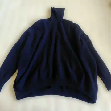 리브 드와 라쿤 하이 게이지 코쿤 니트 네이비