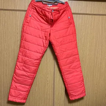 새상품급 Jack Bunny!! 퀼팅 충전솜 팬츠 사이즈 2 오렌지