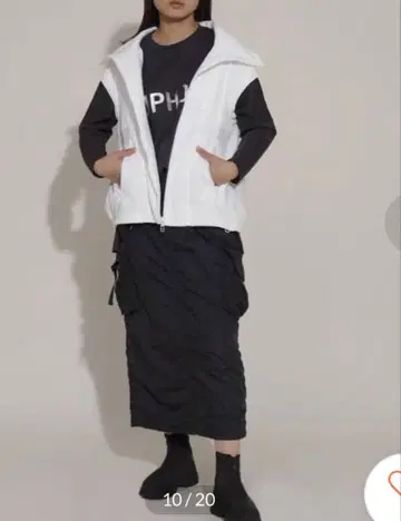 LASUD 이소재 도킹 베스트 화이트 베스트