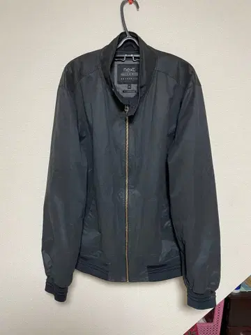 next 블랙 집업 아우터