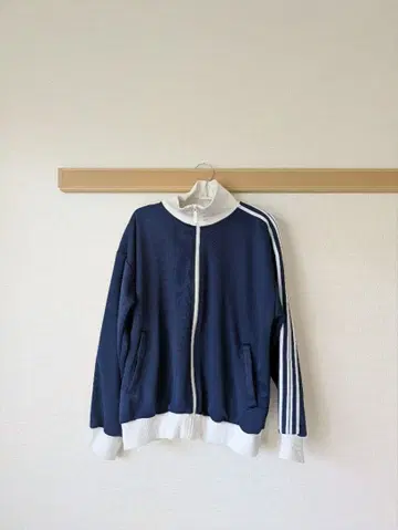 네이비 집업 맨투맨 자켓