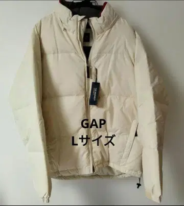 미사용 다기능 GAP 아이보리 크림색 다운 자켓 L 사이즈