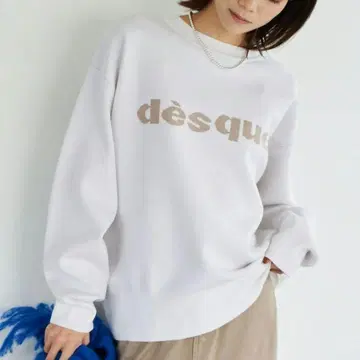 밴야드 스톰 2WAY 로고 자카드 니트 화이트