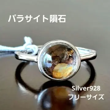 파라사이트 운석 Silver925 반지 프리 사이즈