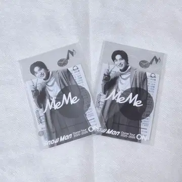 Snow Man 메구로 렌 클리어 스티커 2장 세트