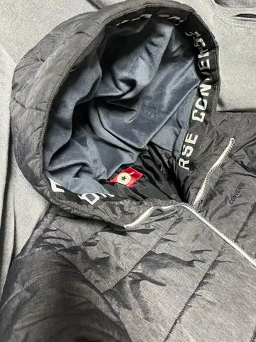 CONVERSE 그레이 다운 자켓 LL