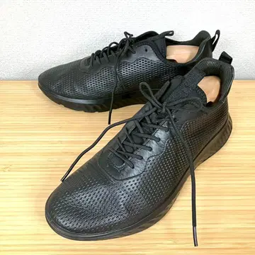 [ 미사용급 ] ecco ATH-1F 가죽 스니커즈 로우컷 블랙 27.5