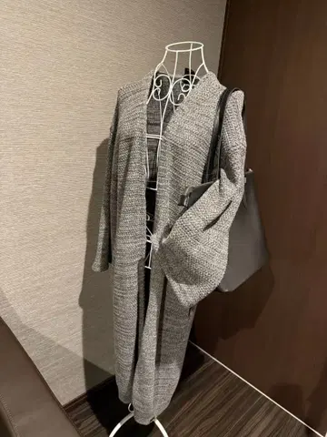 [ 새상품급 ] Xgirl 엑스걸 그레이 계열 니트 롱 가디건 F