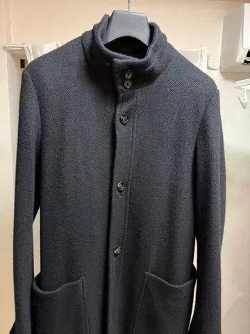 KNOTT 블랙 롱 코트