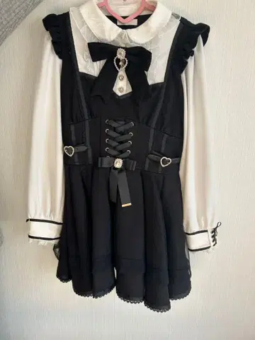 LIZLISA 튤 레이어드 셋업 블랙