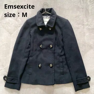 Emsexcite 엠즈 엑사이트 숏 기장 피 코트 [ M ] 블랙1513