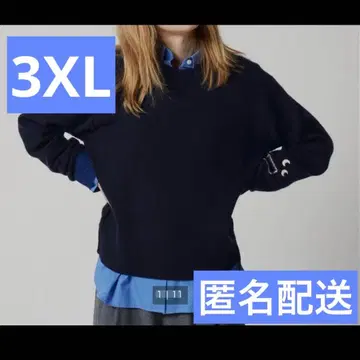 유니클로 아냐 힌드마치 프리미엄 라무 크루넥 스웨터 3XL