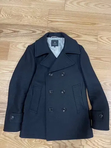 UNITED ARROWS 블랙 피 코트 S