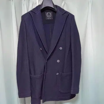 T-JACKET 네이비 더블 자켓