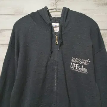 GILDAN 자수 풀 집업 후드티 USA 구제 의류