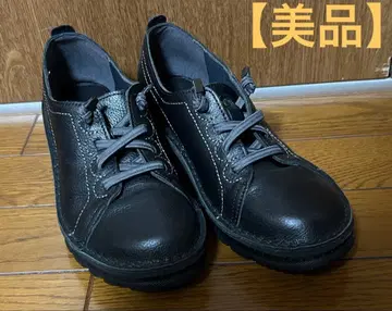 [미라 스포츠] 블랙 가죽 레이스업 슈즈