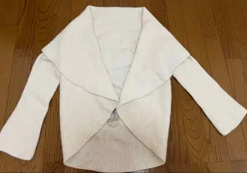 캐시미어 100% 화이트 컬러 가디건 L~LL 사이즈