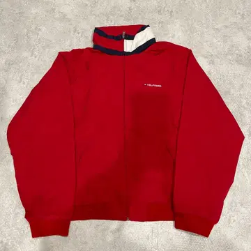 TOMMY HILFIGER 레드 나일론 자켓 M