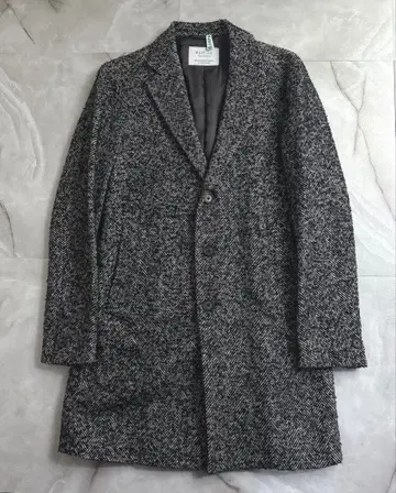 에디피스 트위드 체스터 코트 울 실크 사이즈 44