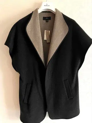 미사용 J.Crew 숄카라 판초 그레이