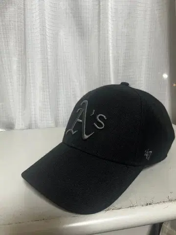 47 A's 블랙 야구 모자 OSFA