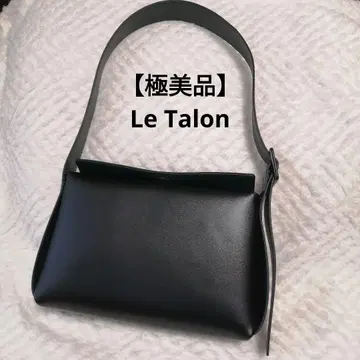 [ 컨디션 최상 ] Le Talon 블랙 가죽 숄더백