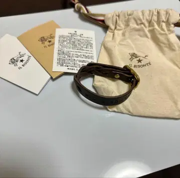 [ 미사용 새상품 ] ILBISONTE 일비종떼 팔찌 천연 가죽 액세서리