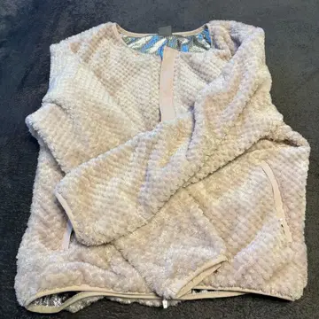 즉시 구매 워크맨 여자 다이아 플리스 가디건 핑크