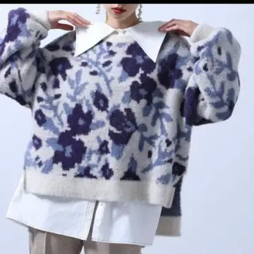 HARE 샤기 패턴 니트