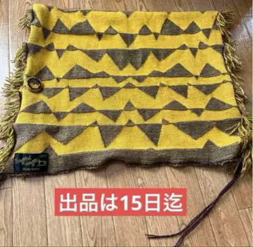 와플리쉬 와플리쉬 머스타드 패턴 대형 스톨 기간 한정 판매