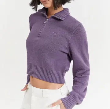 adidas originals 23aw 하프 지퍼 니트 스웨터 y2k