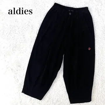 aldies 아르디즈 와이드 팬츠 코듀로이 블랙 S