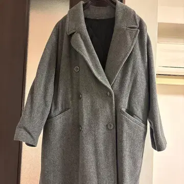 릴리 브라운 롱 코트 그레이