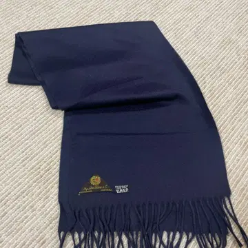 캐시미어 머플러 네이비