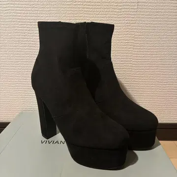 [ VIVIAN COLLECTION ] 통굽 플랫폼 스트레치 부츠